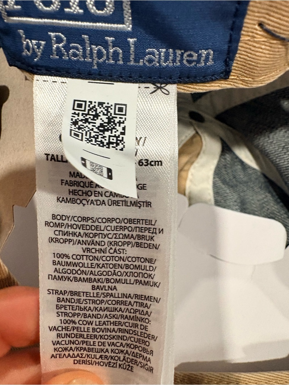 Polo Ralph Lauren The Ralph Logo Denim Ball Cap | one size | COLOR: Denim - Picture 3 of 6